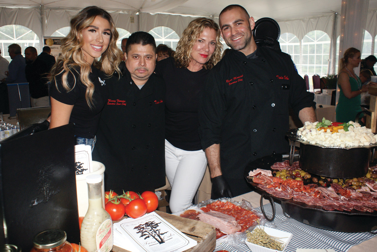 AWARD WINNER: Receiving Chef Frank Terranova’s Cooking With Class Award during the event was Cranston’s Twin Oaks. Pictured are Daria Valles, executive chef Manny Herrera, co-owner Sue DeAngelus-Valles and head chef Ryan Mancini.